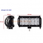 LED фара AllLight 4D-36W 12 chip cree spot 9-30V
